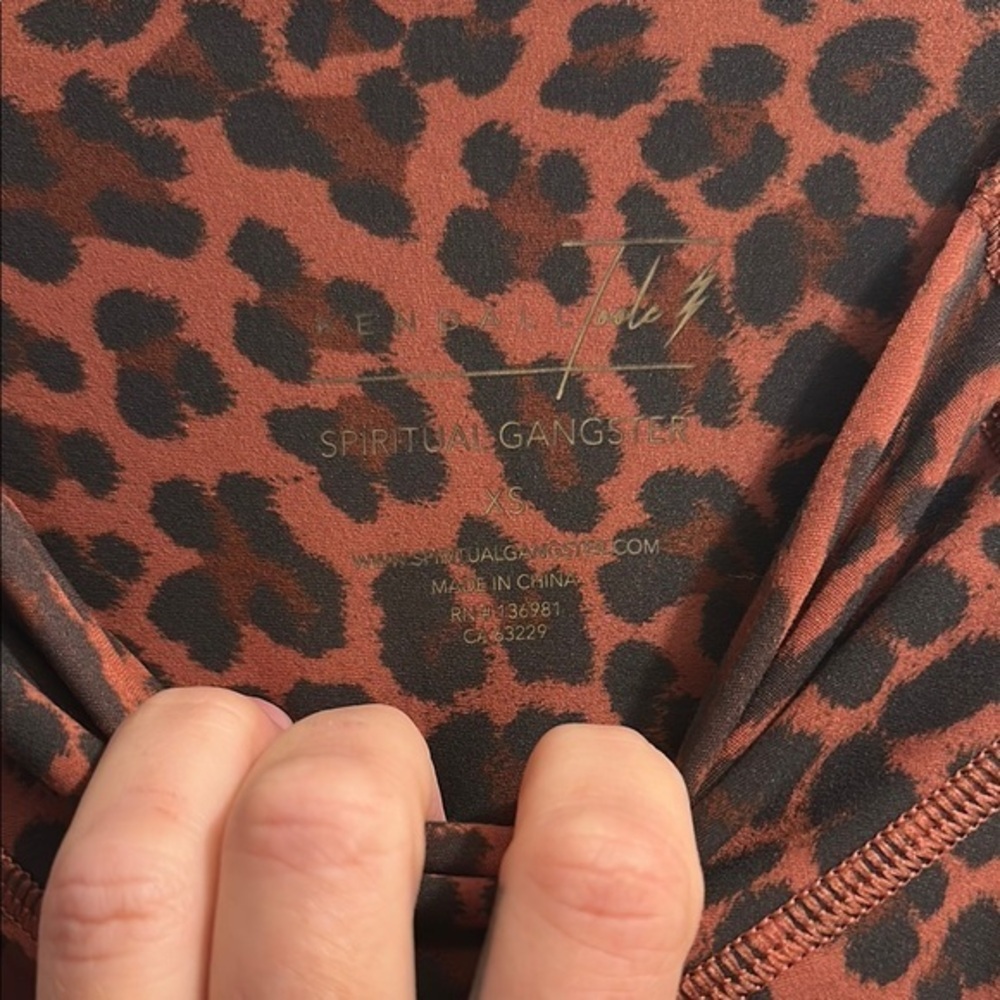 Spiritual Gangster Leopard Print Leggings - Brown and Black